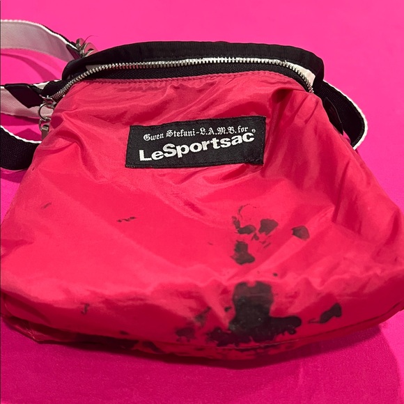 LE SPORTSAC x L.A.M.B. Gwen Stefany , Black and White Crossbody Bag - Picture 10 of 11